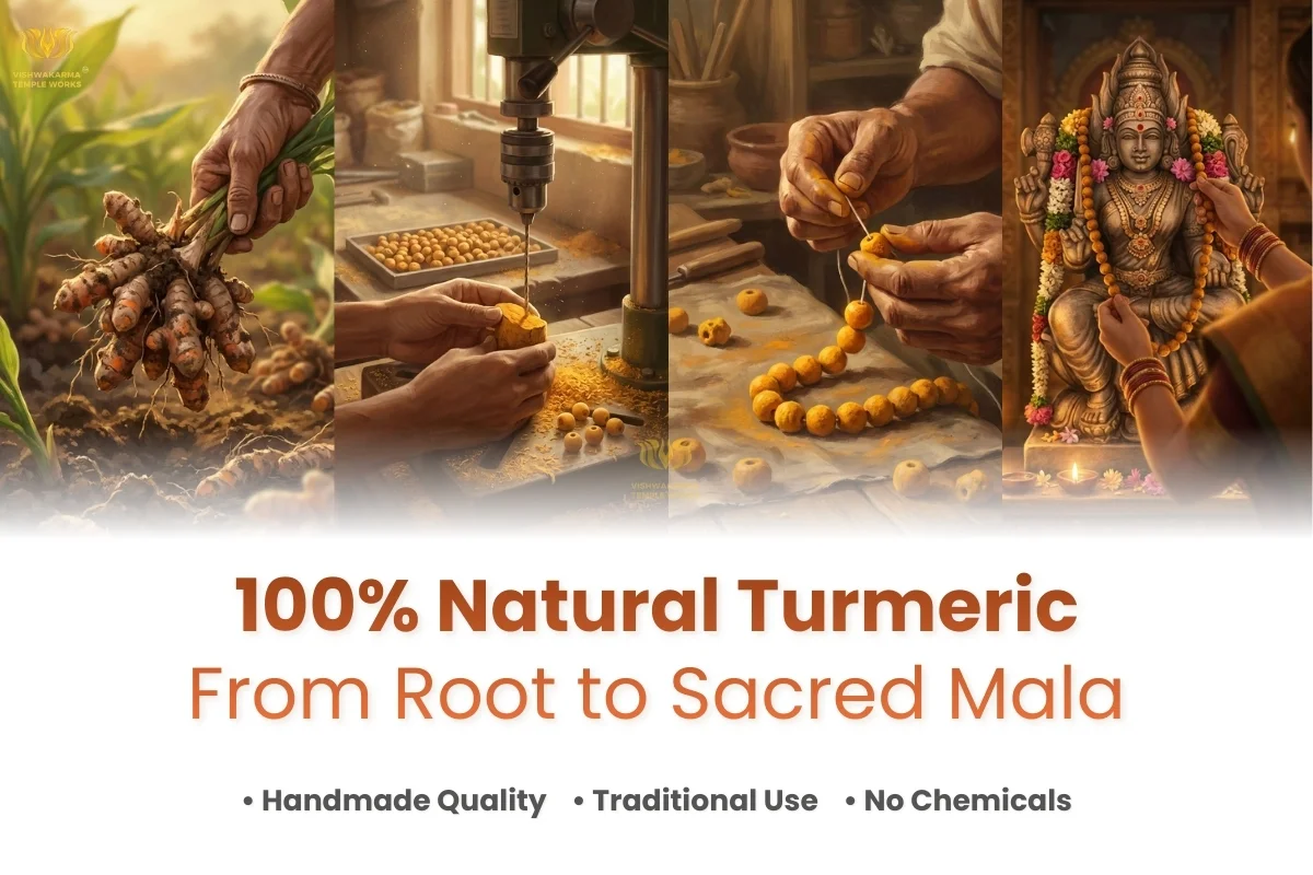 turmeric mala haldi mala making process handcrafted natural