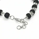 Karungali German Silver Bracelet lock and chain detail