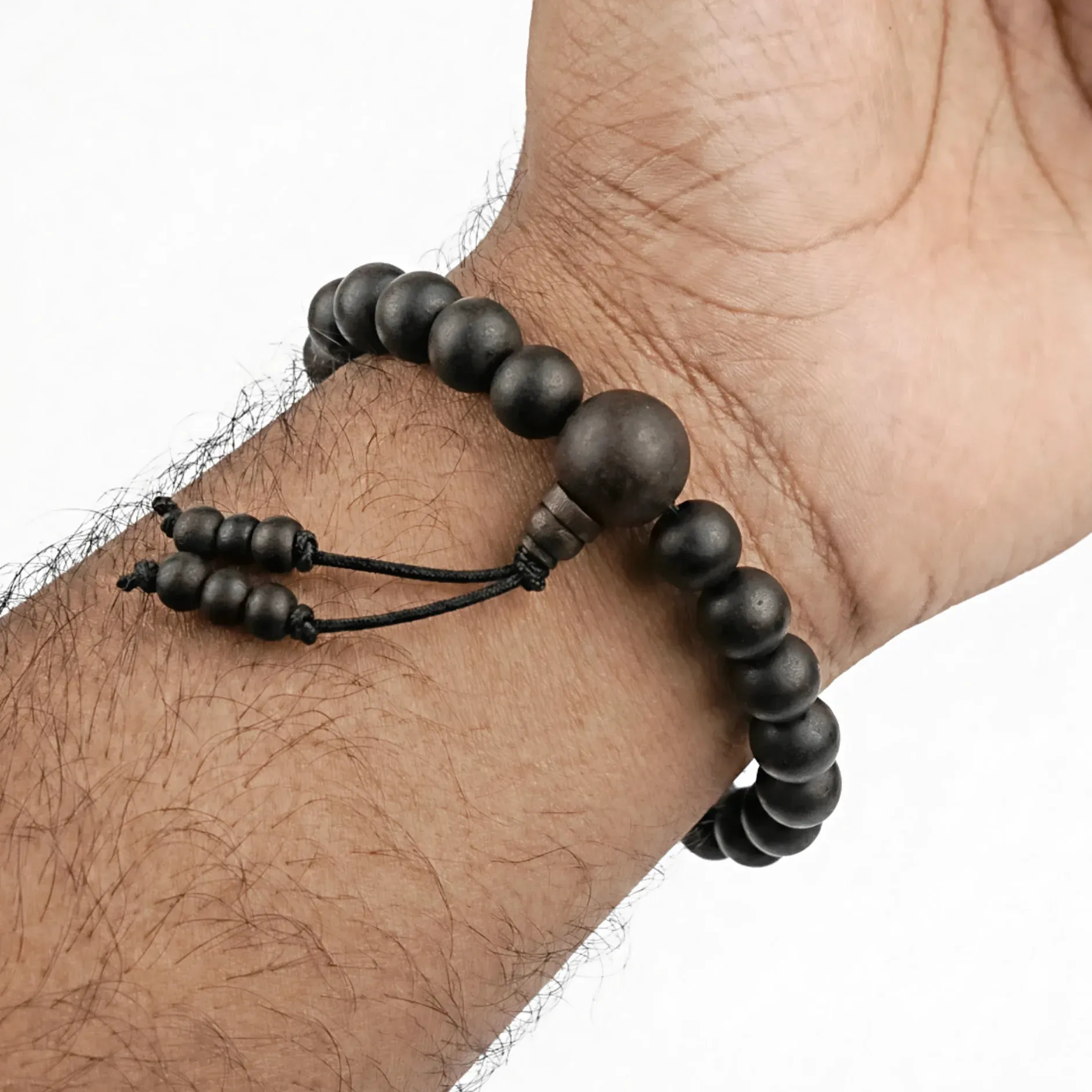 Karungali bracelet 10mm natural wood beads Vishwakarma Temple Works