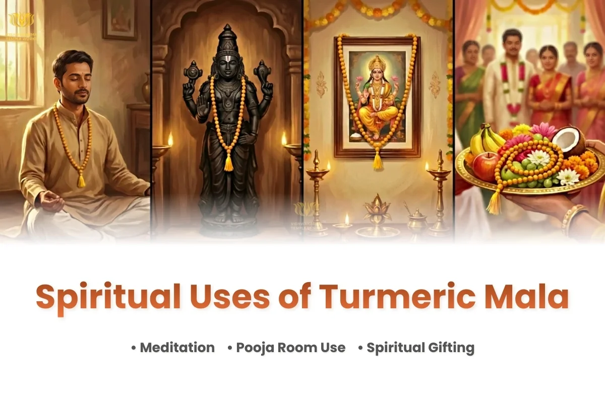 turmeric mala spiritual uses haldi mala baglamukhi jupiter puja