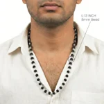 karungali mala german silver 8mm beads gents model