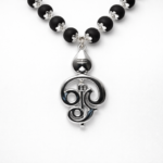 karungali mala with murugan vel om pendant