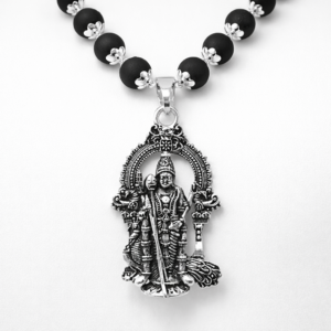 karungali mala with murugan pendant