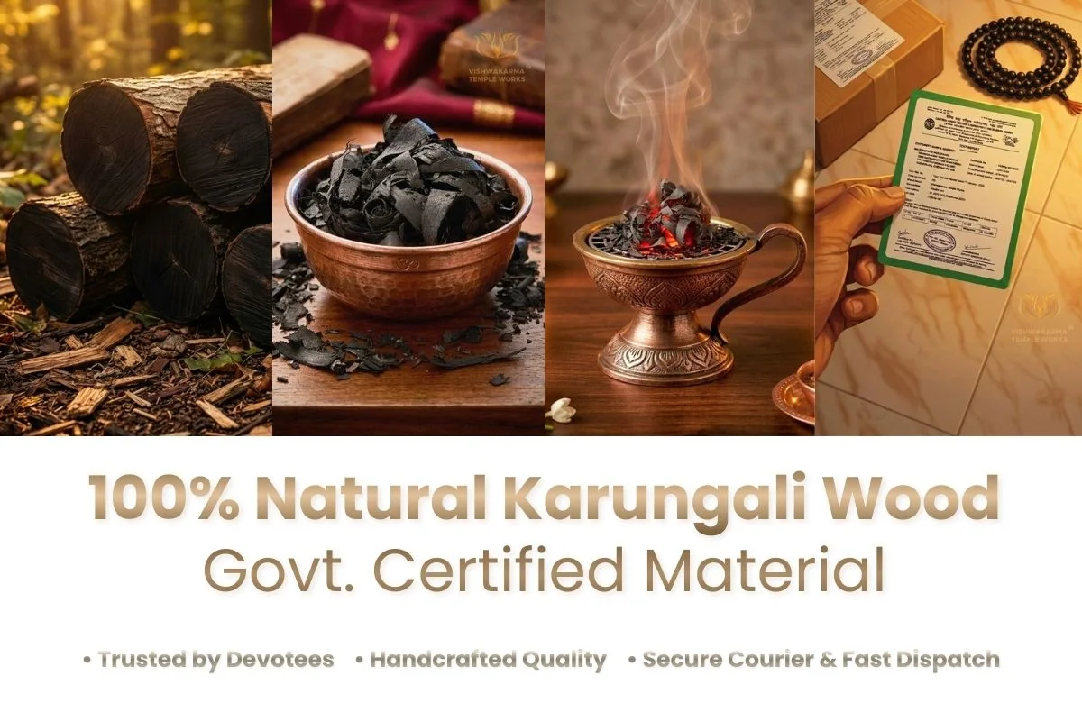 Karungali 100% natural wood with govt certified