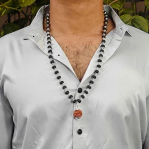 natural karungali mala 5 mukhi rudraksha pendant