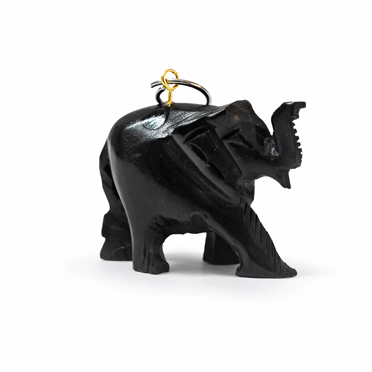 karungali elephant keychain handcrafted ebony wood ganesha