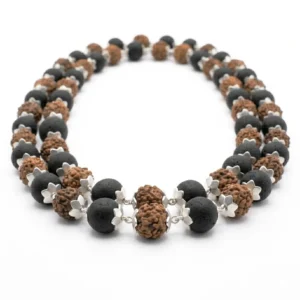 karungali rudraksha mala 54 beads german silver
