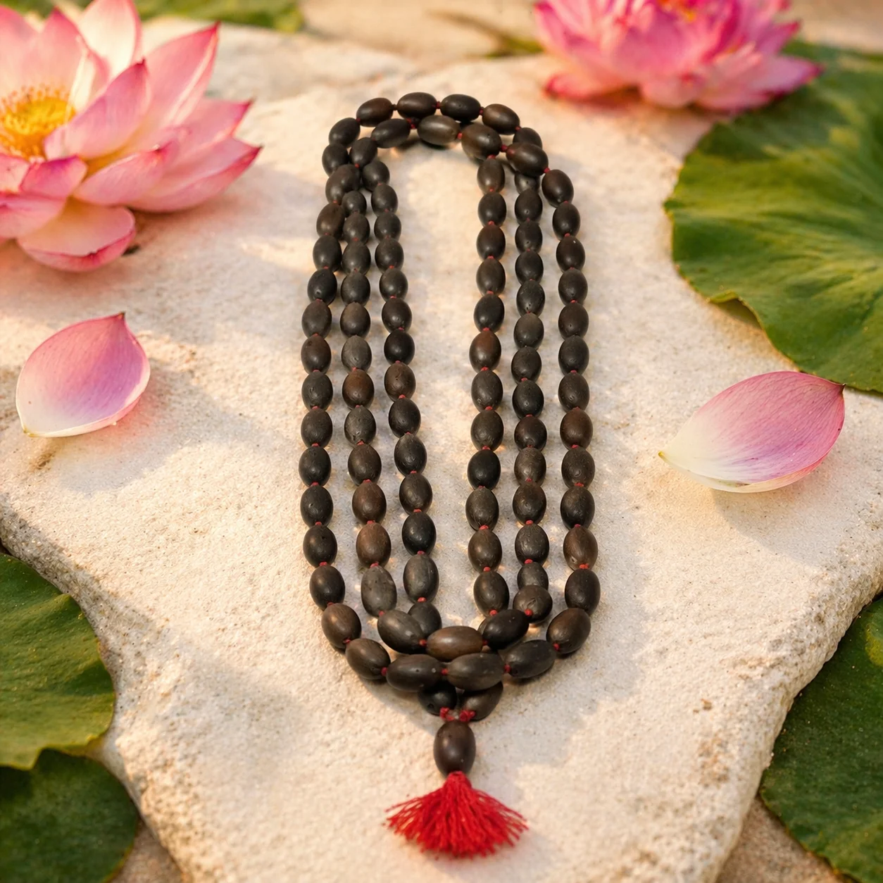lotus seed mala - Vishwakarma Temple Works
